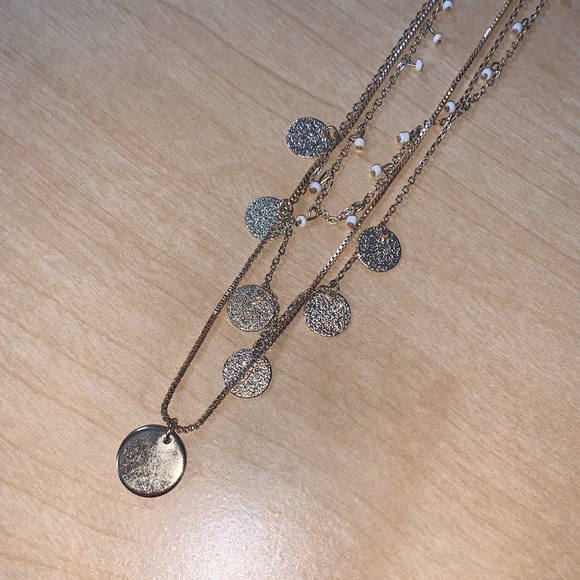 Gold Boho Layered Necklace - Picture 1 of 2